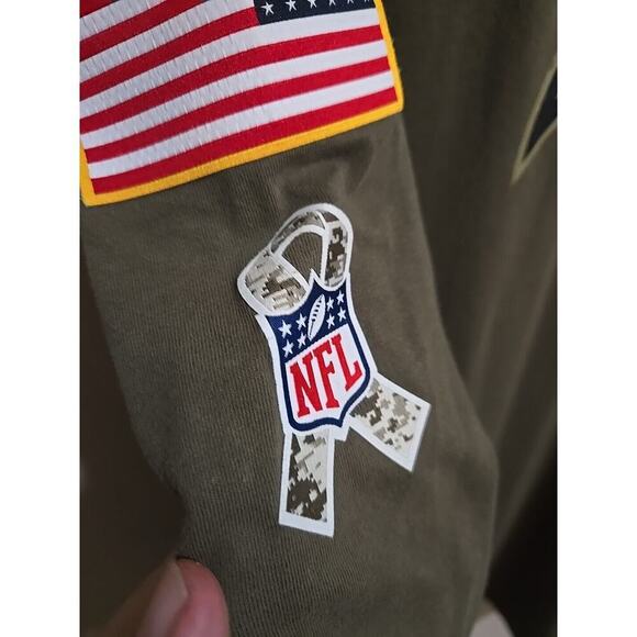Los Angeles Charges Salute To Service Nike Shirt Mens Medium Green NFL Onfieldap - Picture 7 of 16